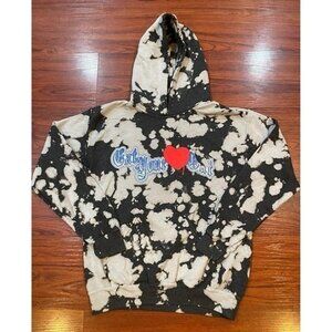 CRAY CAT YOUR HEART OUT HOODIE SZ SMALL